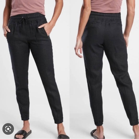 Comfy Polished Athleta Cabo Linen Jogger 10 - Picture 2 of 8